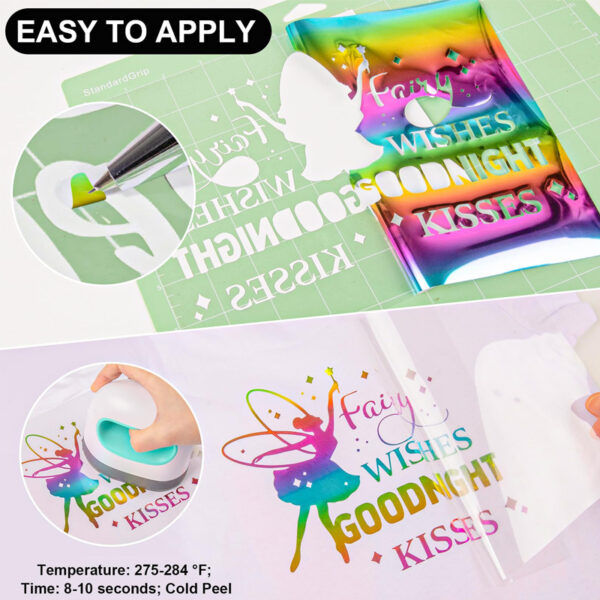 Heat transfer electroplating rainbow lettering film - 图片 5