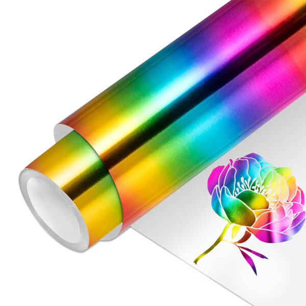 Heat transfer electroplating rainbow lettering film - 图片 3